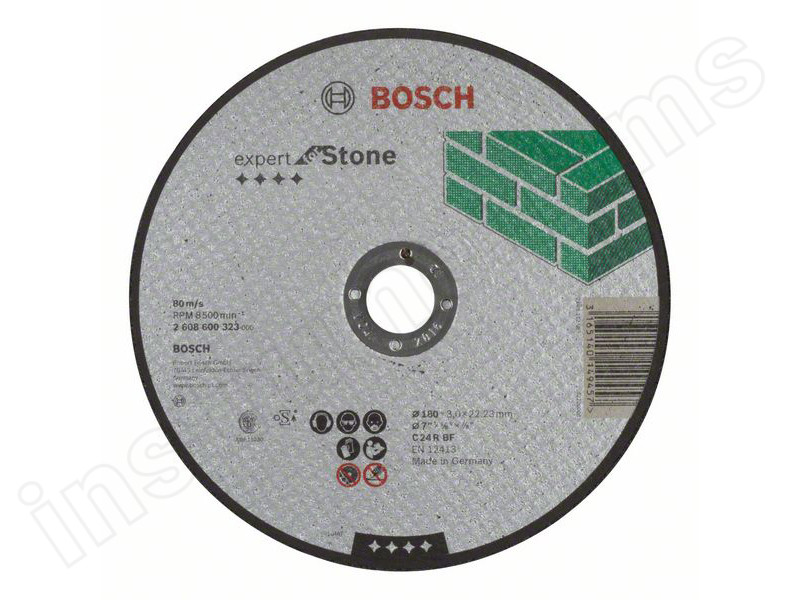 Отрезной круг по камню Bosch 180х3,0х22 - фото 1