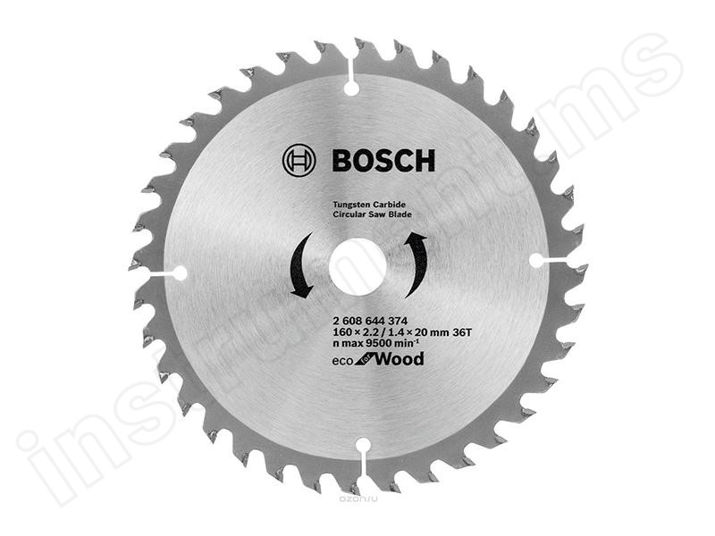 Диск пильный Bosch 160х20/16х36з. ECO - фото 1
