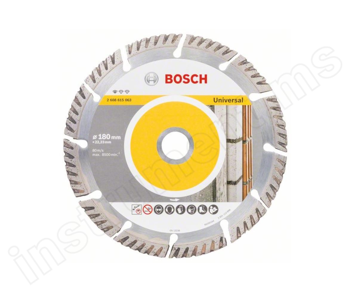 Алмазный диск Standard for Universal Bosch d=180х10х22,2мм - фото 1