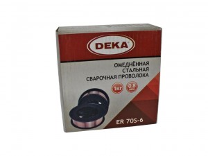 Проволока сварочная омедненная Deka ER70S-6 0,8 мм 1 кг - фото 1