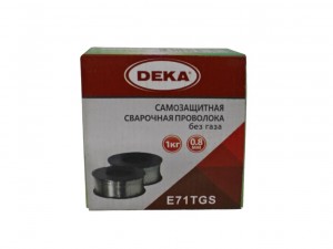 Проволока сварочная флюсовая Deka E71T-GS 0,8 мм 1кг - фото 1