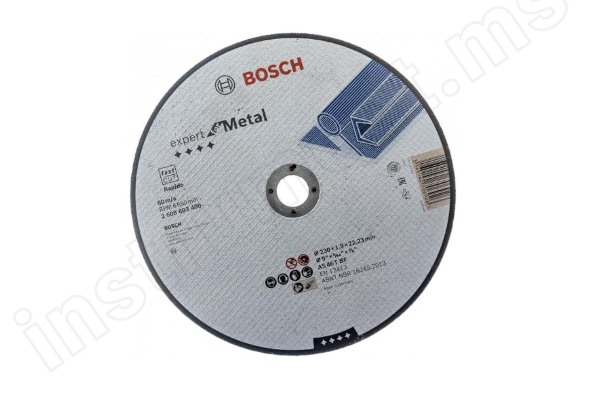 Отрезной круг по металлу Bosch 230х1,9х22 Expert - фото 1