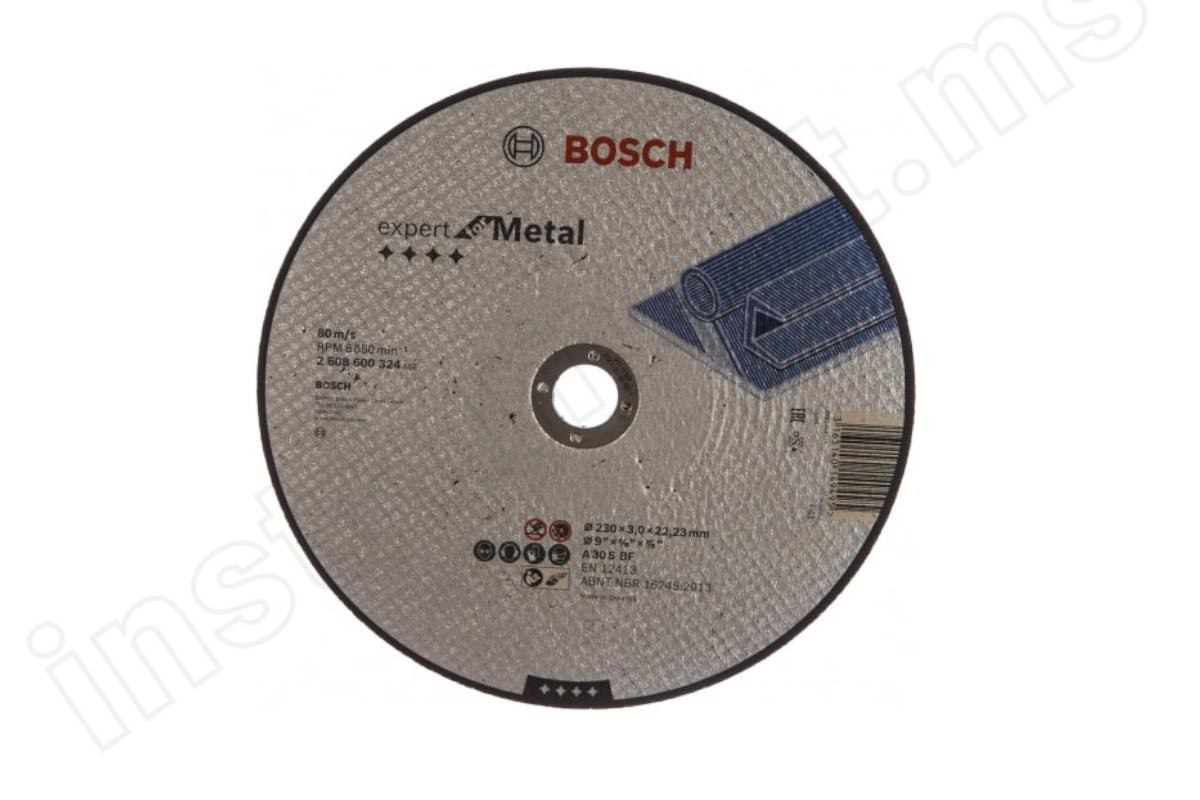 Отрезной круг по металлу Bosch 230х3,0х22 Expert - фото 1