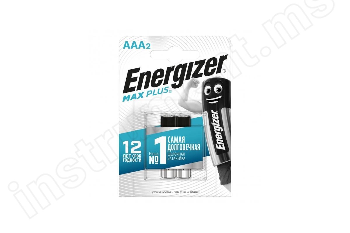 Батарейка Energizer Max Plus E92 BP2, ААА, 2шт - фото 1