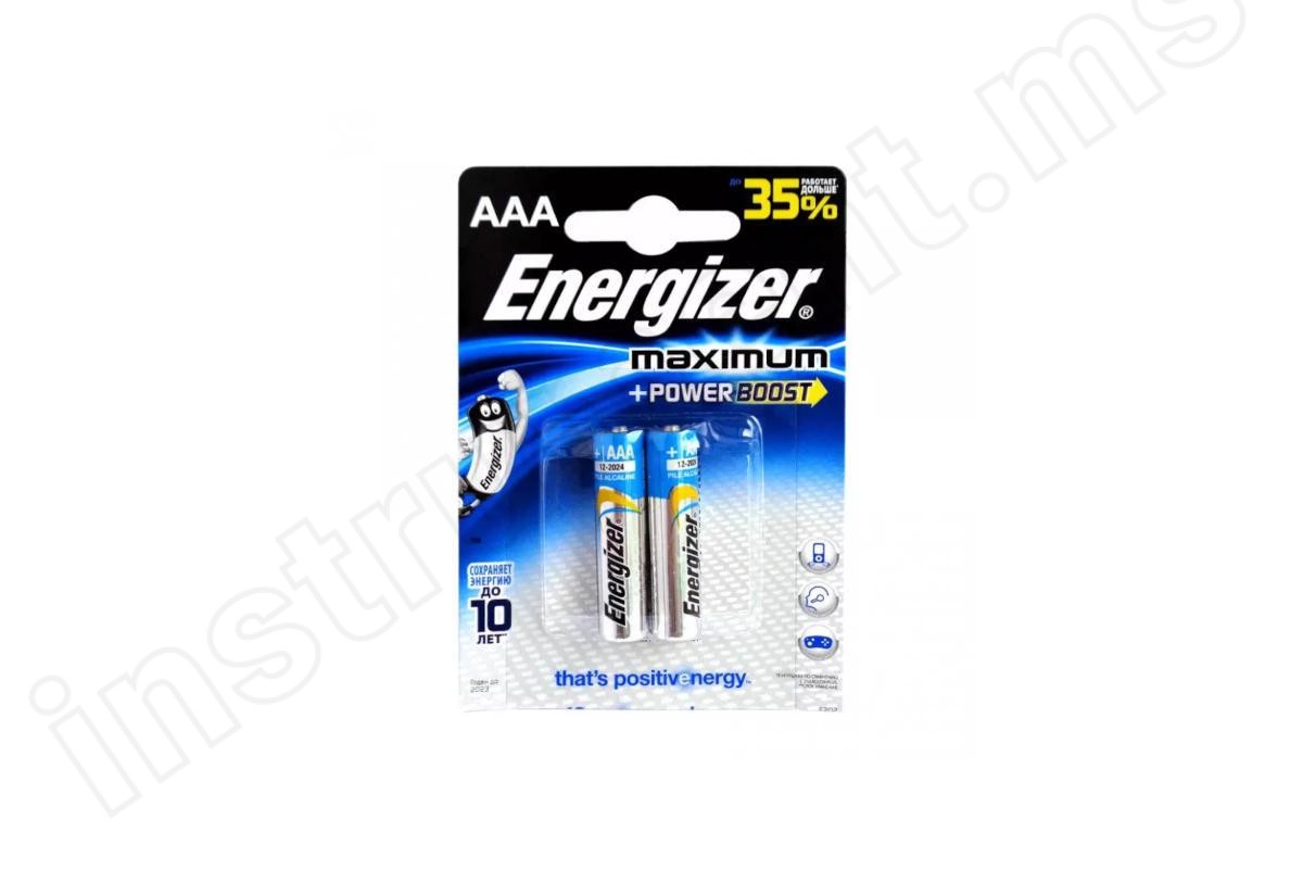 Батарейка Energizer Maximum FSB2, LR03 ААА, 2шт - фото 1