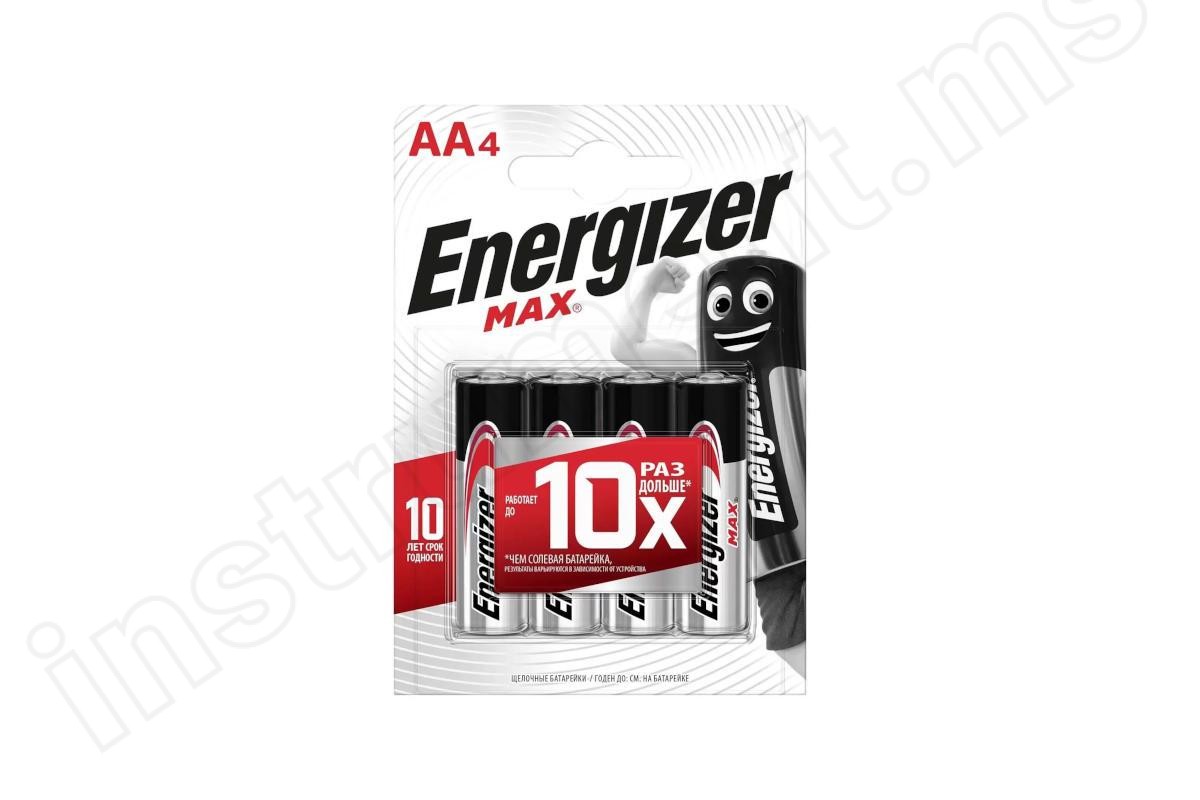 Батарейка Energizer MAX E91, LR06 АА, 4шт - фото 1