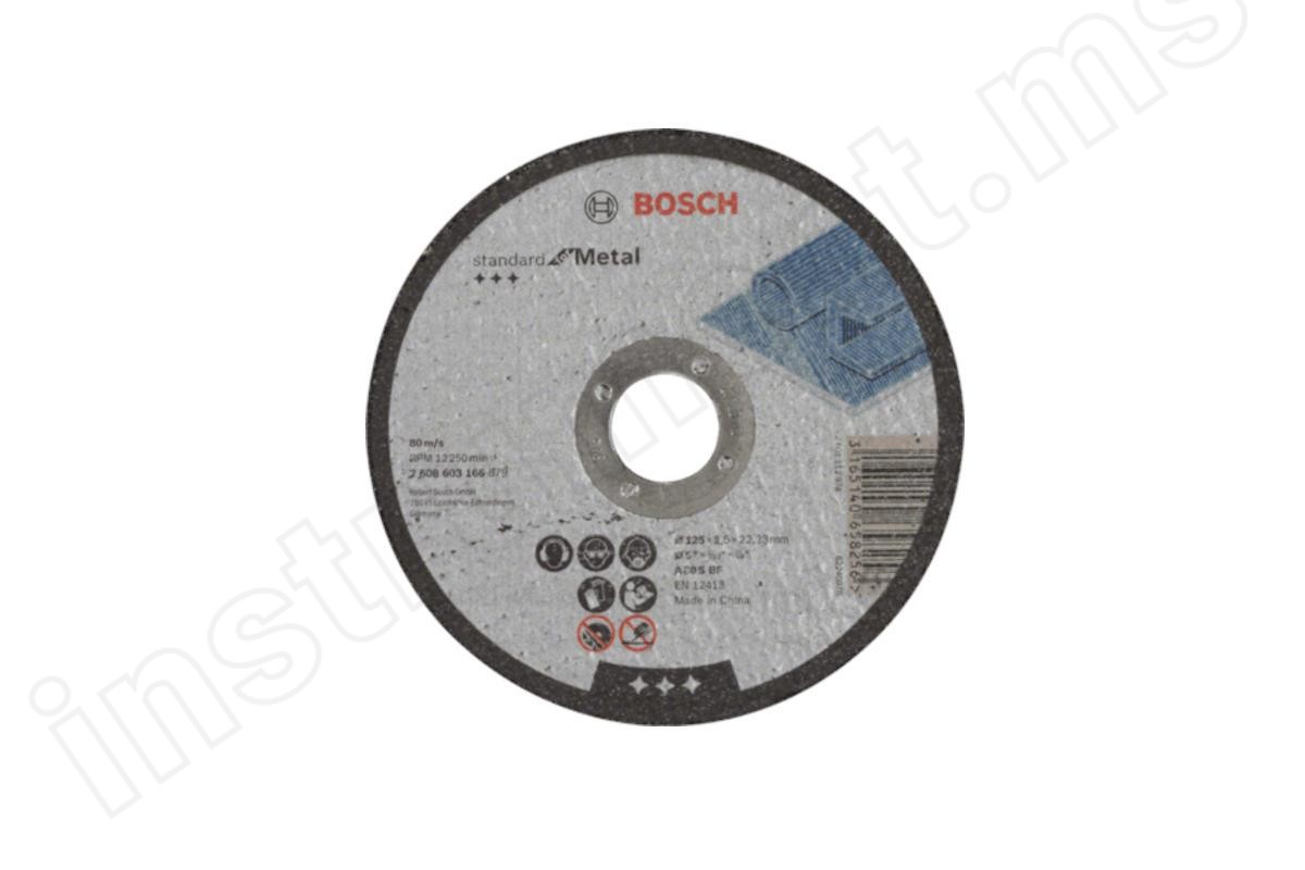 Отрезной круг 125х1,0х22 Bosch Standart по металлу, 1 шт   арт.2608619768 - фото 1