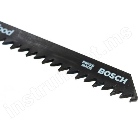 Пилки к лобзику Bosch T111С, Basic for Wood, HCS, 5шт. - фото 4