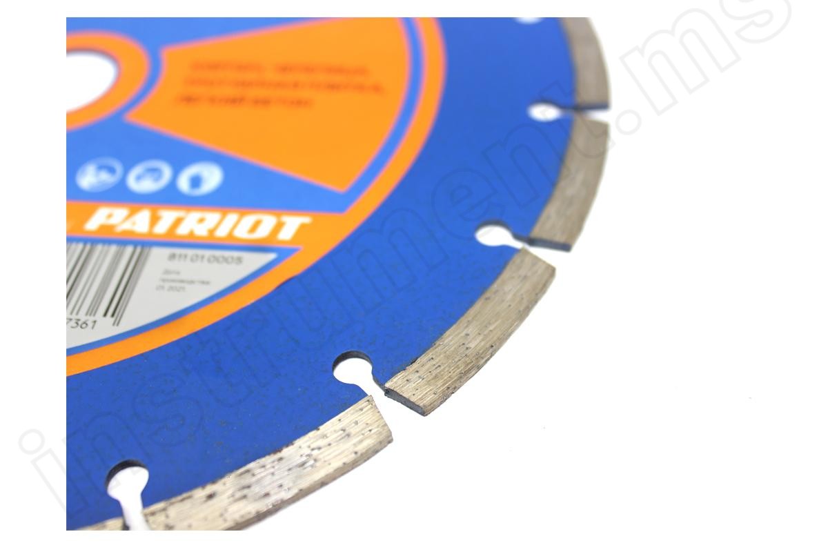 Алмазный диск универсальный EDGE Patriot d=230х22,2мм   арт.811010005 - фото 7