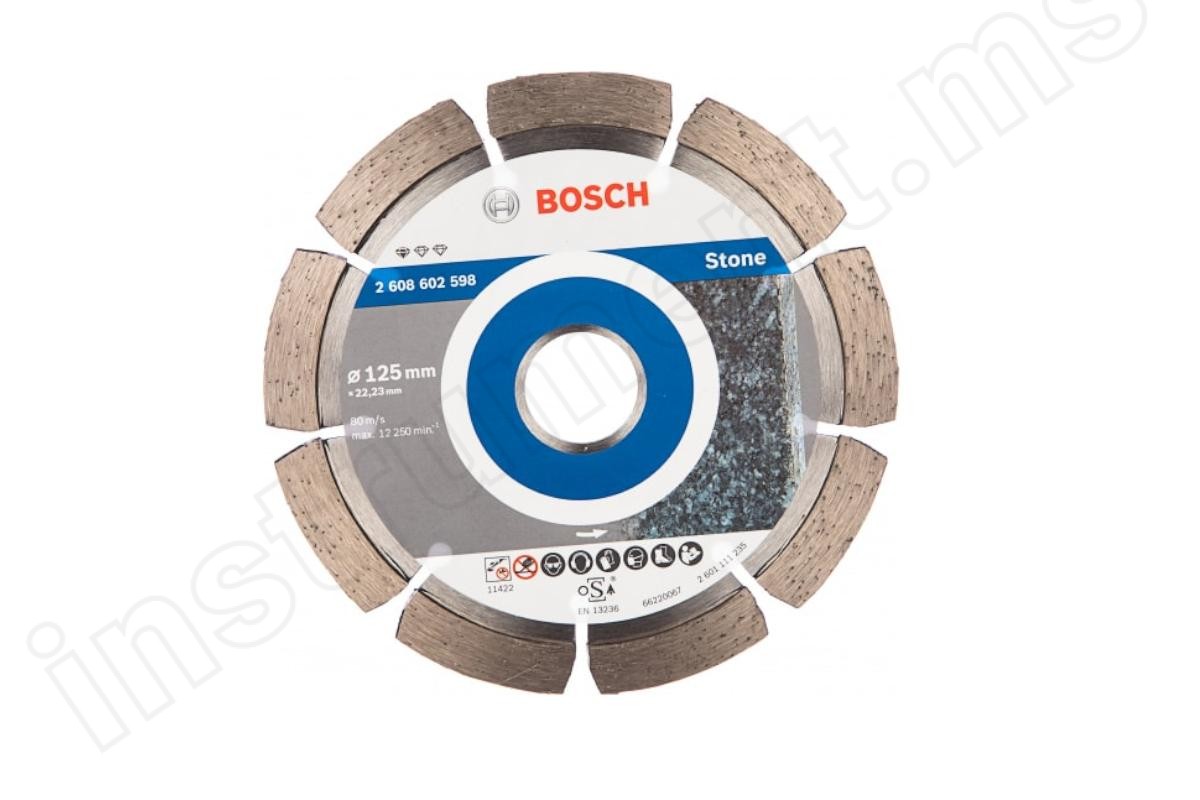 Алмазный диск  Professional for Stone Bosch d=125х10х22,2мм 2608602598 - фото 2