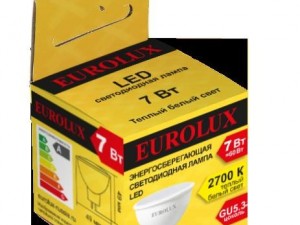 Лампа светодиодная EUROLUX LL-E-MR16-7W-230-4K-GU5.3 - фото 2