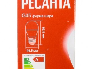 Лампа светодиодная Ресанта LL-R-G45-7W-230-4K-E27 - фото 4